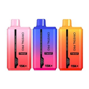 The Crystal Pro Twist 15000 Puffs Prefilled Vape (0mg)
