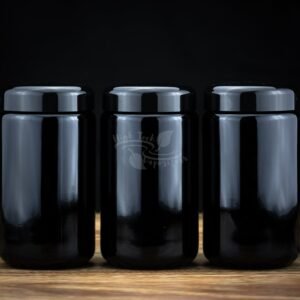 Set Of 3 400ml Miron Violettglas Wide Neck Jar