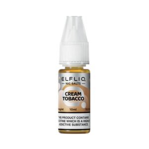 ELFLIQ Cream Tobacco 10ml Nic Salt E Liquid