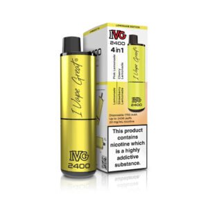 4 in 1 Lemonade Edition IVG 2400 Prefilled Vape