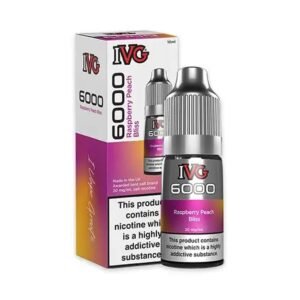 Raspberry Peach Bliss ivg 6000 10ml Nic salt