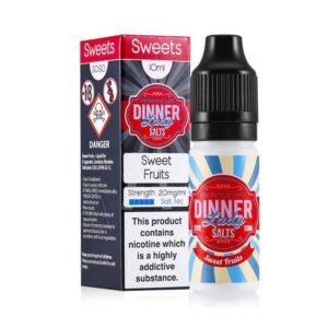 Sweet Fruits 10ml Nic Salt E-Liquid by Dinner Lady
