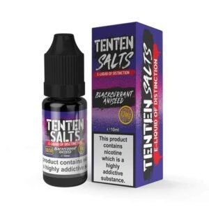 Ten Ten Blackcurrant Aniseed 10ml Nicsalt E Liquid