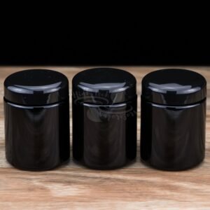 3 X 250ml Miron Violettglas Wide Neck Jar
